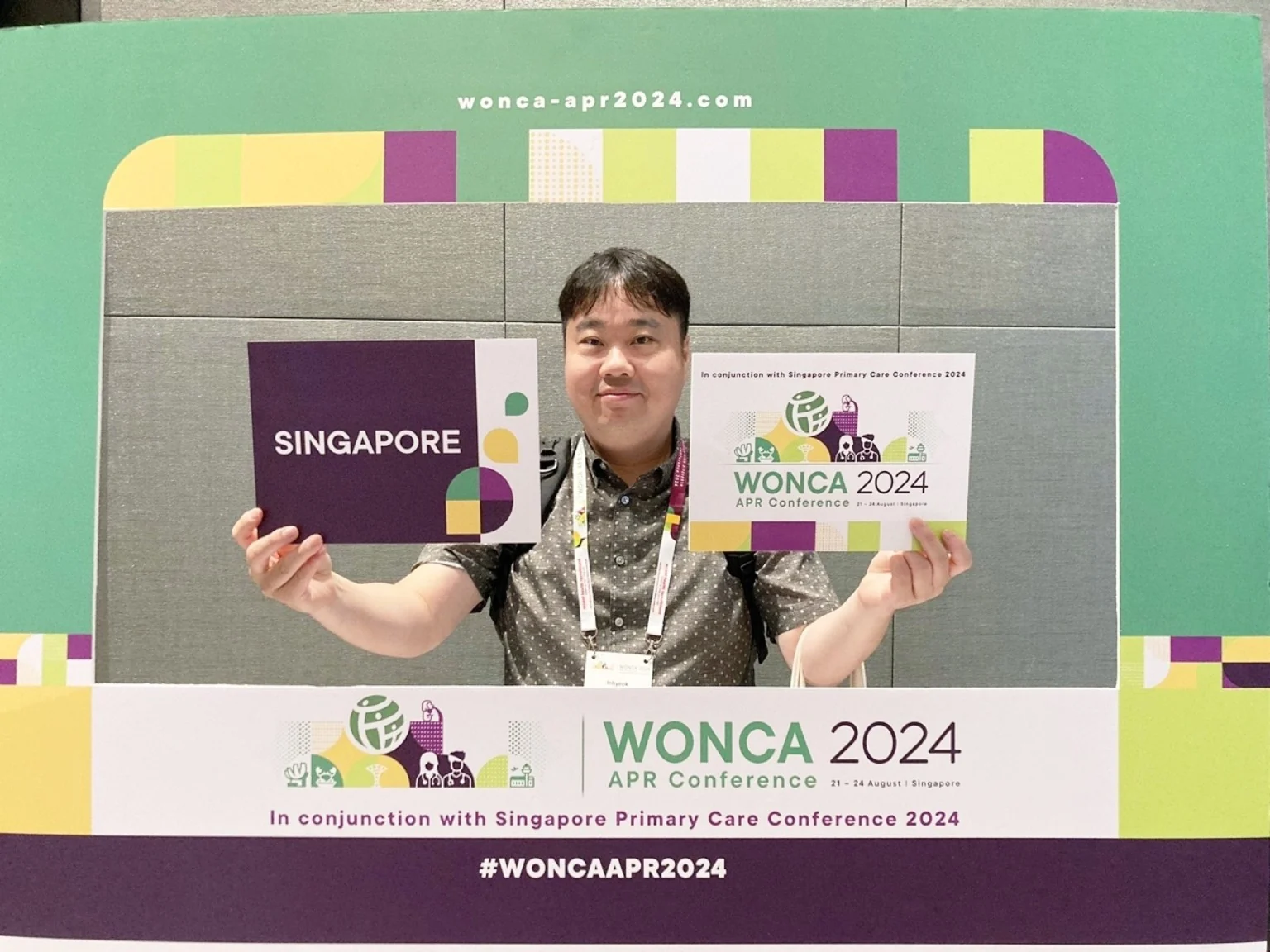 Inhyeok Yim at WONCA APR Conference 2024 in Singapore